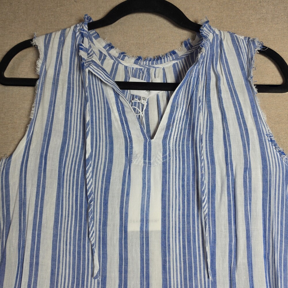Dear John Fringe Edge Tank in Light Blue Stripe Womens Xtra Small. New. - Picture 9 of 10